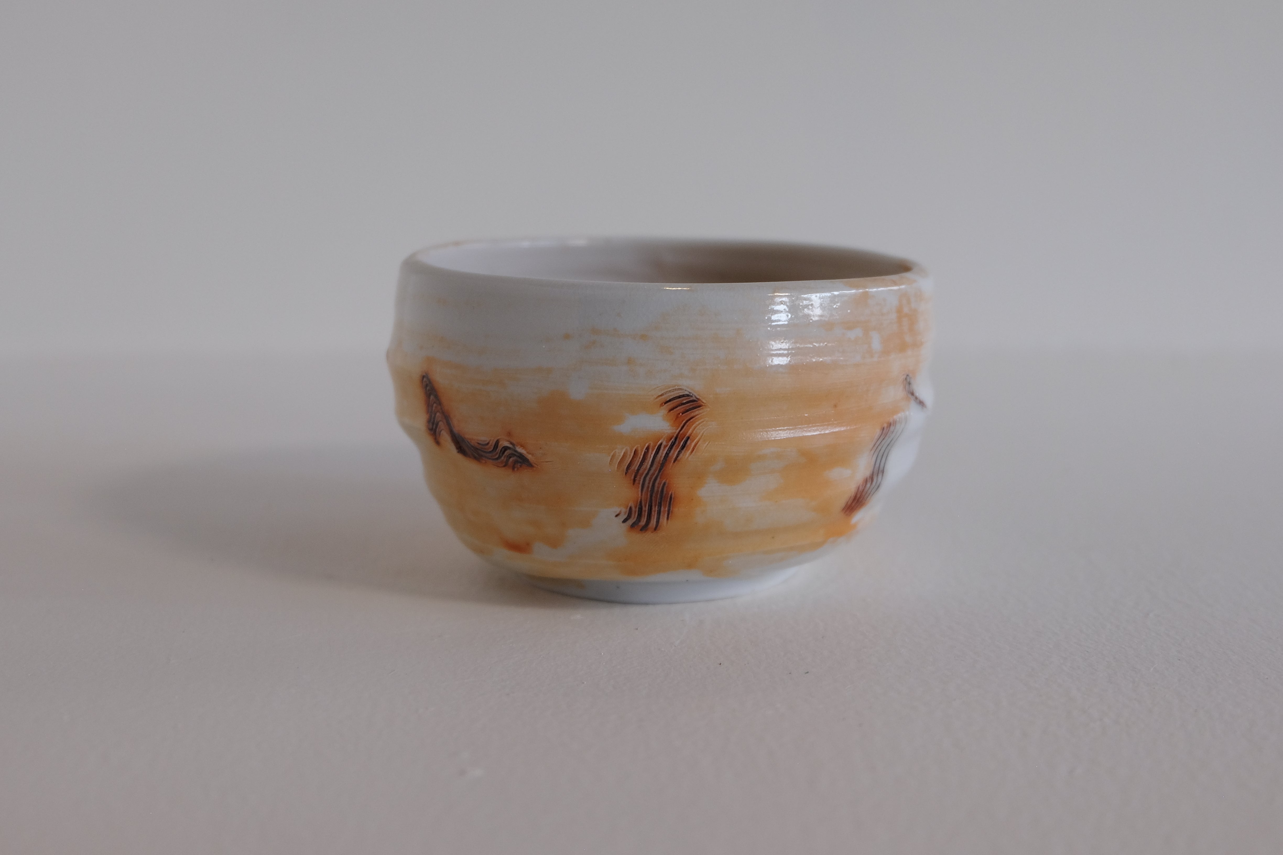 salt fired porcelain cup ( second sale )